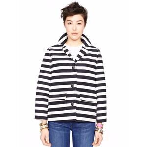 NWT KATE SPADE NY Women’s Fancy Meeting You Black Striped Jacket
